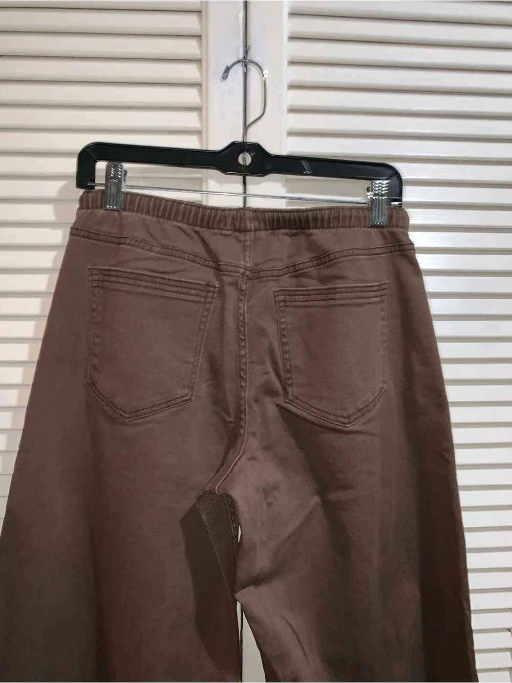 No Boundaries Drawstring Grommet Wide Leg brown jeans Women's Small